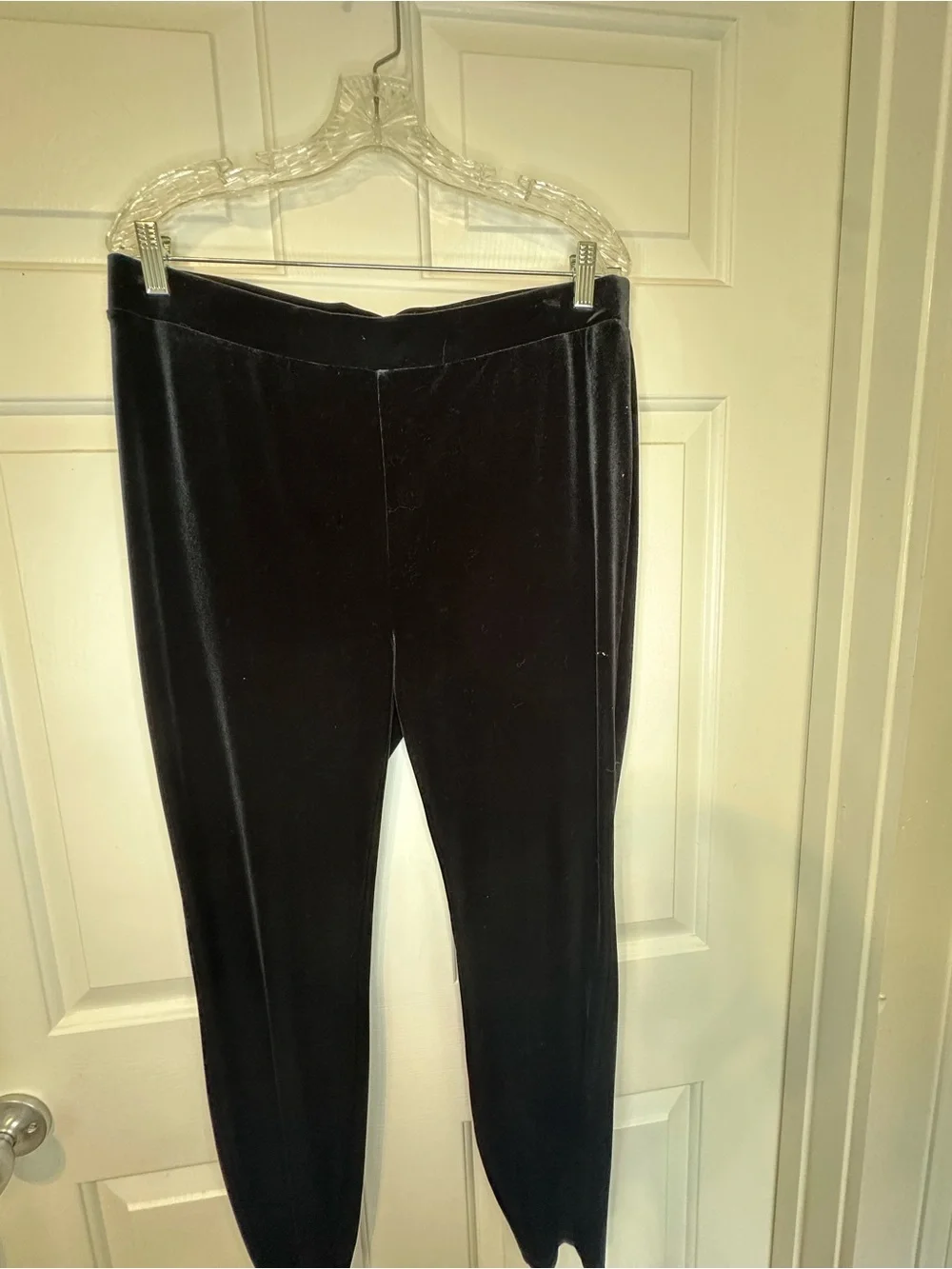 J. Crew Black Velvet Pants/Leggings